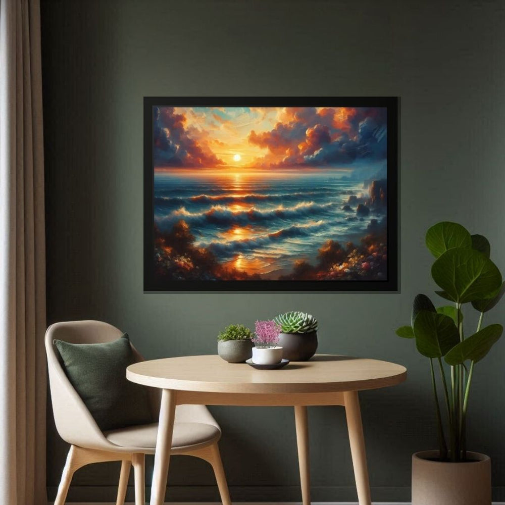 Premium Canvas Selection Wall Art depicting Tidal Flow which is hanging on the wall