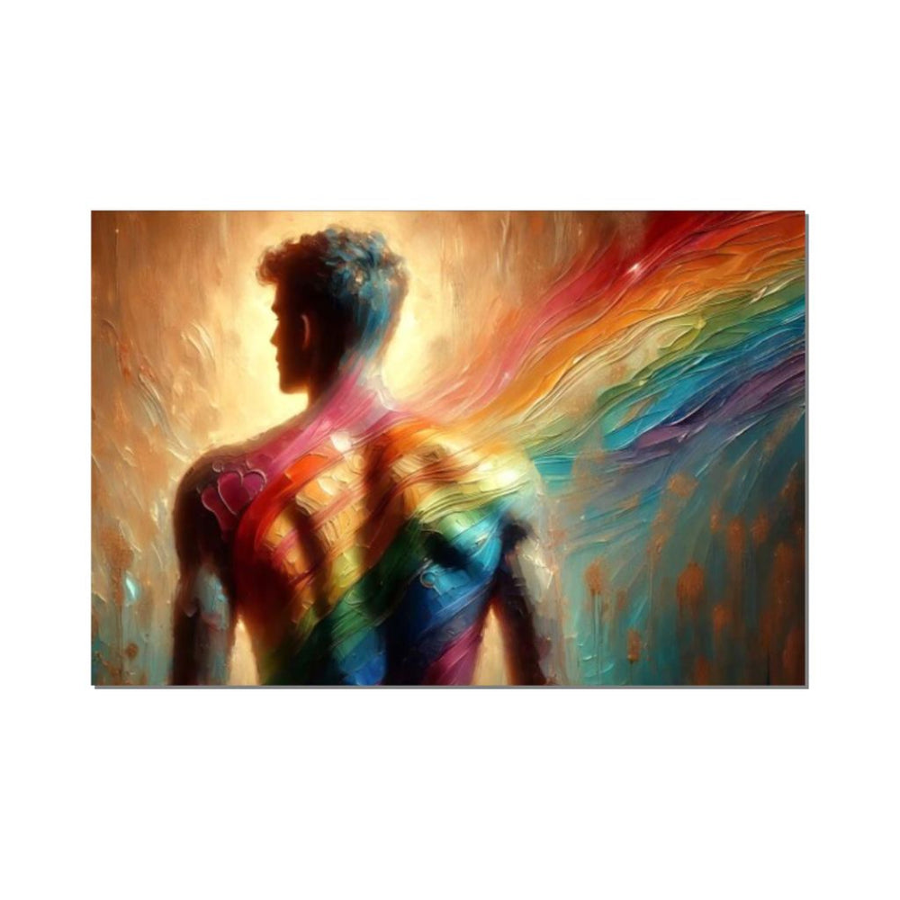 Wood Panel Art Wall Art depicting Trace of Pride which is hanging on the wall