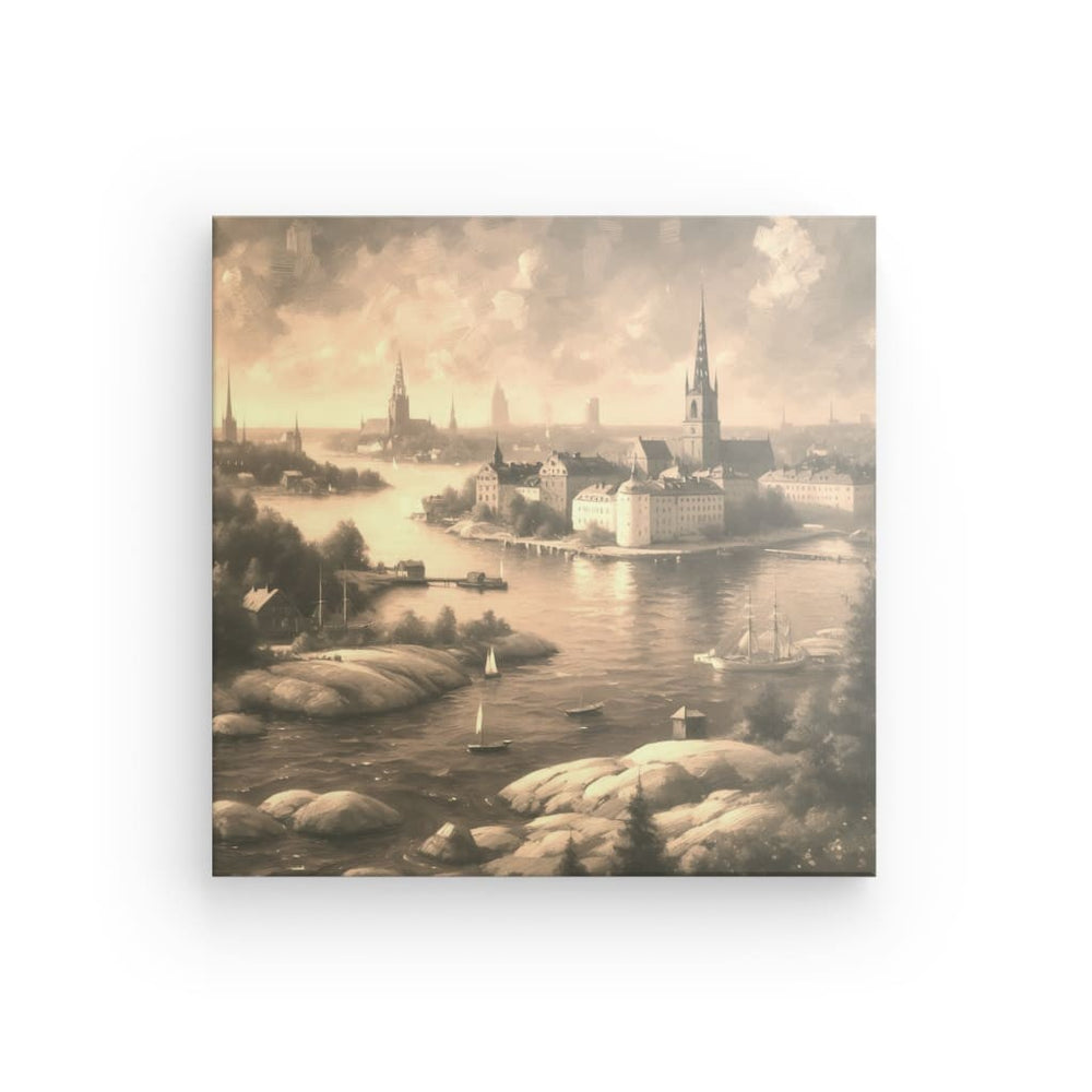 Canvas Wall Art depicting Swedish Archipelago No.3 which is hanging on the wall