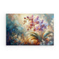 Acrylic Glass Wall Art depicting Dreamy Orchid which is hanging on the wall