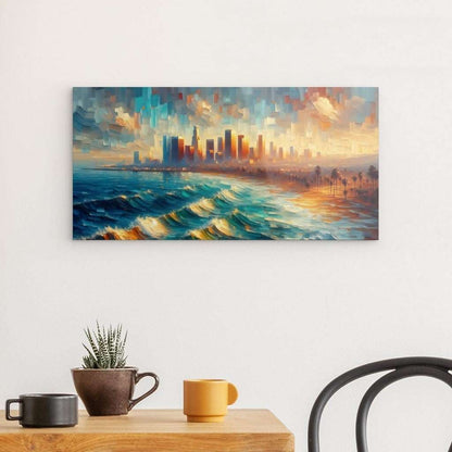 Acrylic Glass Wall Art depicting That Californian Vibe 60 x 30 cm which is hanging on the wall