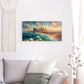 Acrylic Glass Wall Art depicting That Californian Vibe 100 x 50 cm which is hanging on the wall