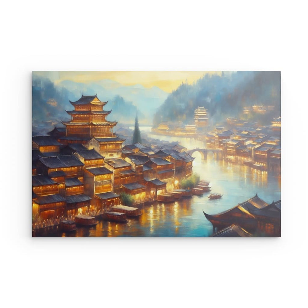 Metal Panel Art Wall Art depicting Phoenix City which is hanging on the wall