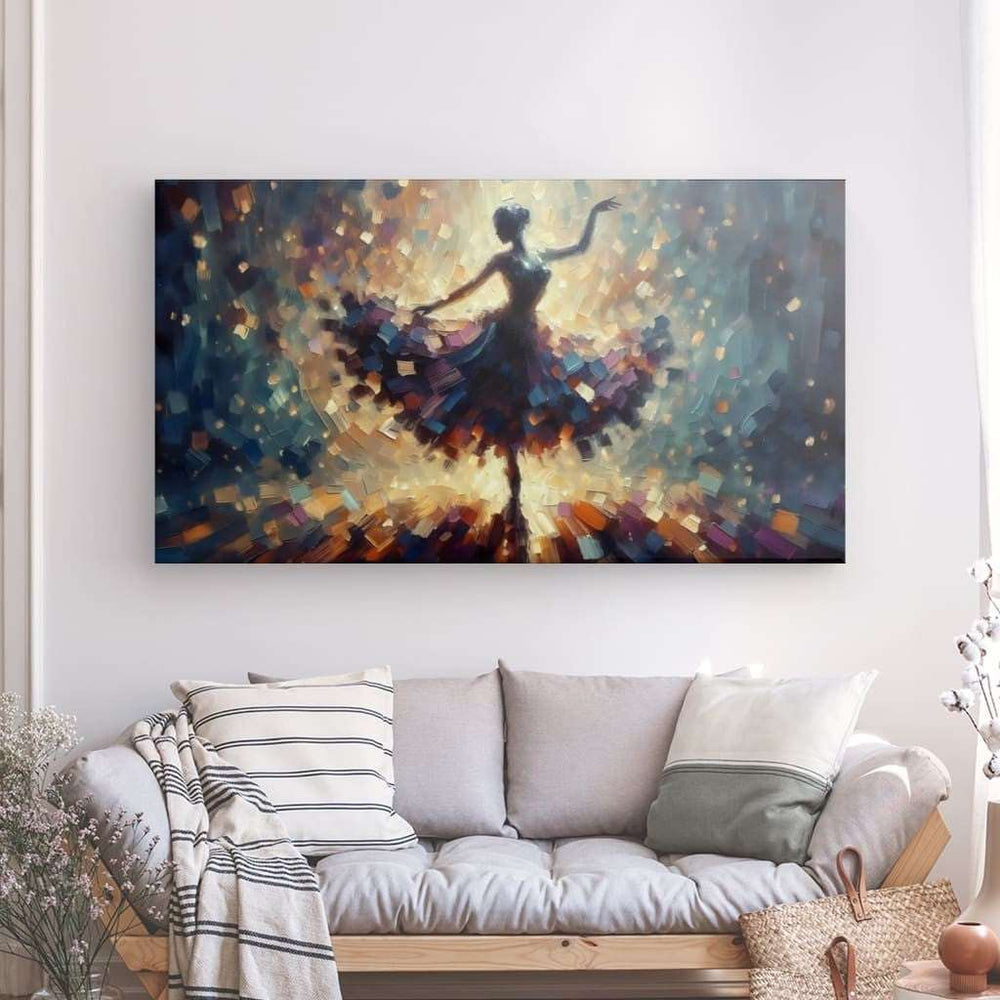 XL Canvas Wall Art depicting Graceful 180x100 cm which is hanging on the wall