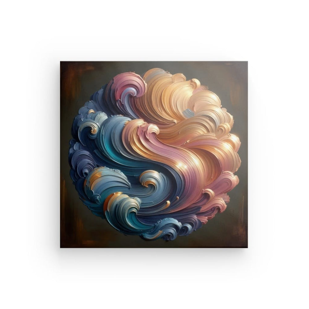 Buy Canvas Wall Art depicting Vivid Circle which is hanging on the wall