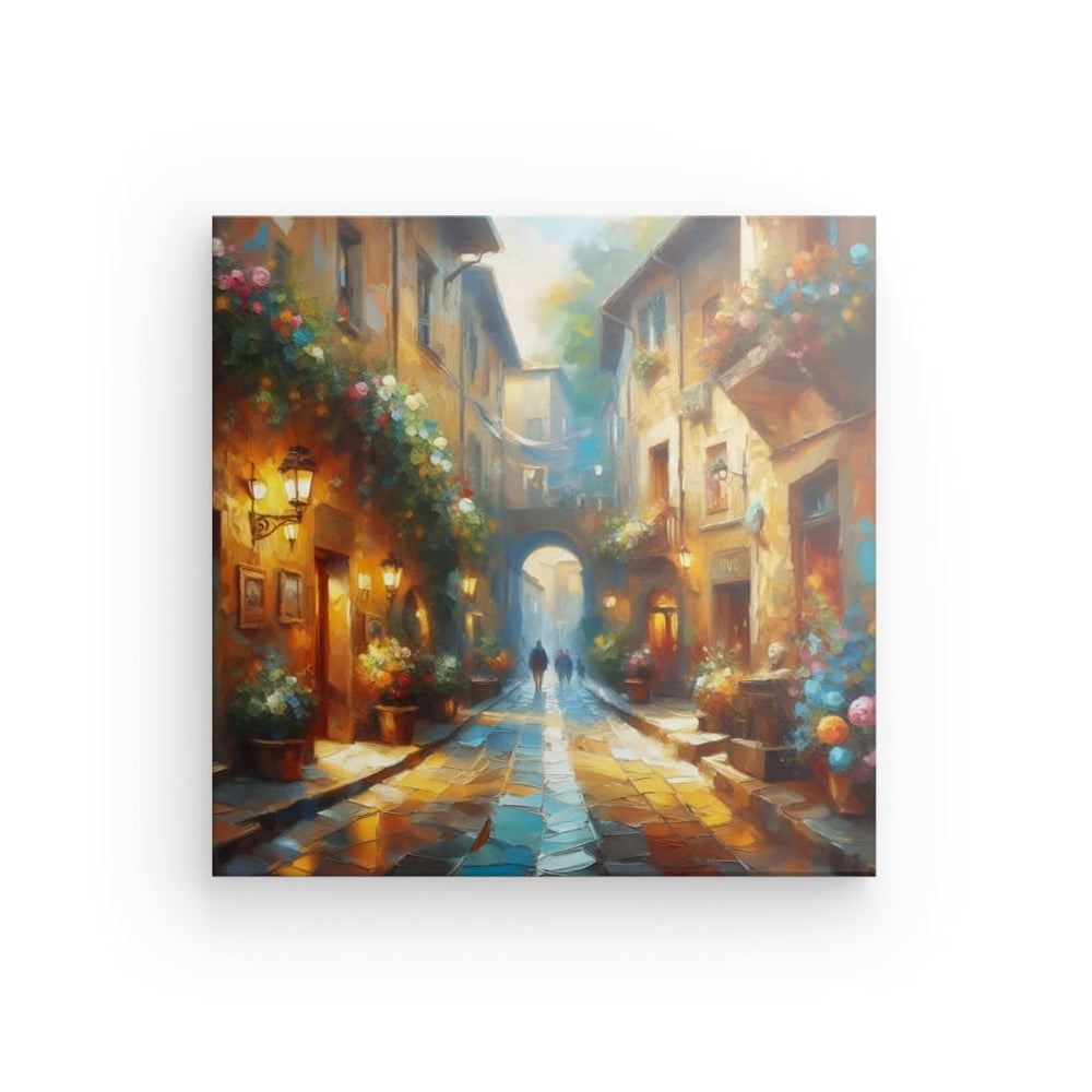 Canvas Wall Art depicting That Carcassonne Vibe which is hanging on the wall