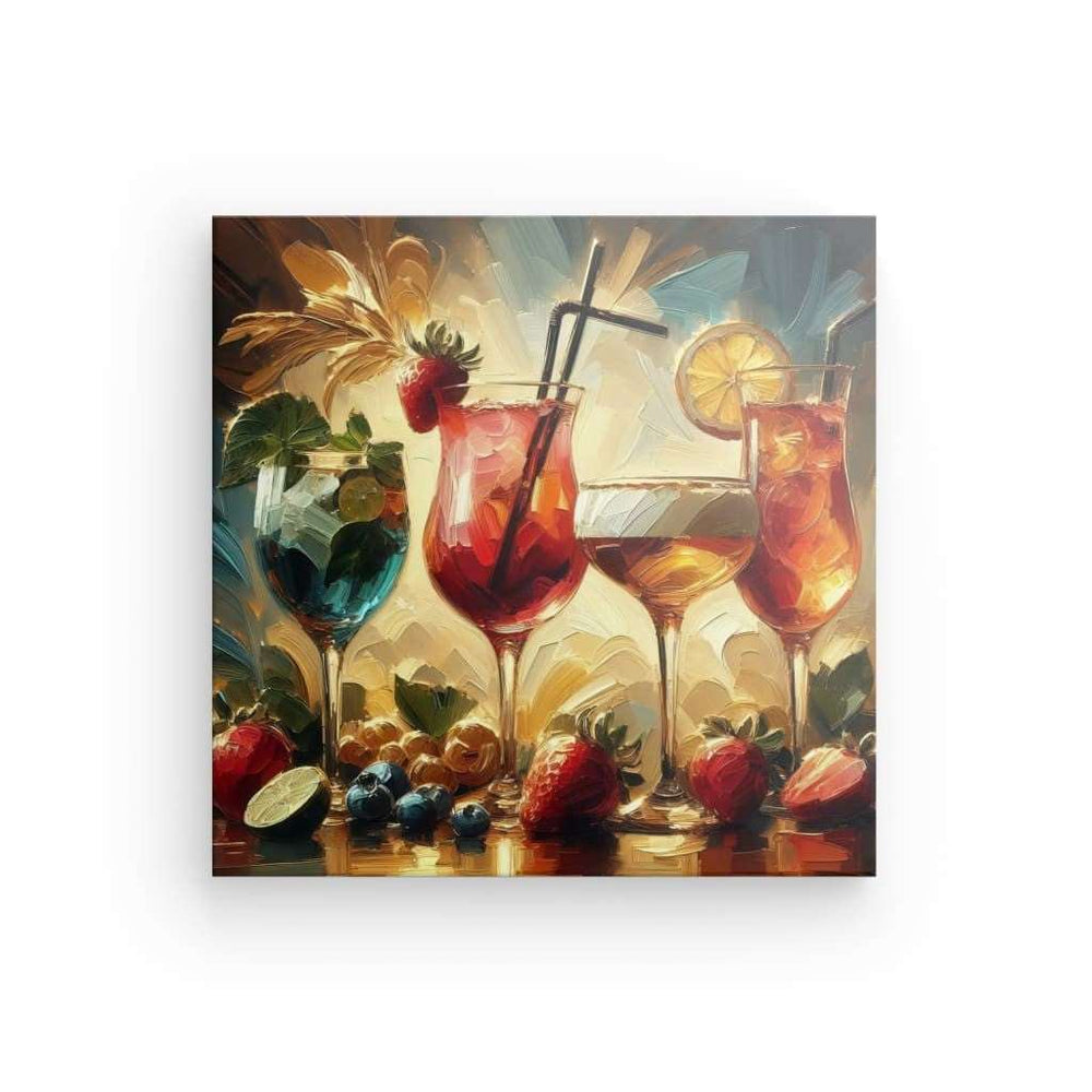 Canvas Wall Art depicting Splendid Cocktails which is hanging on the wall