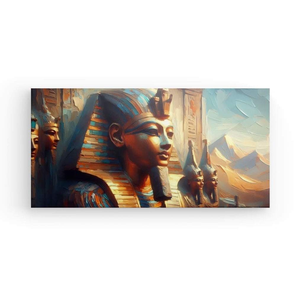 Canvas Wall Art depicting Egyptian Sphinx which is hanging on the wall