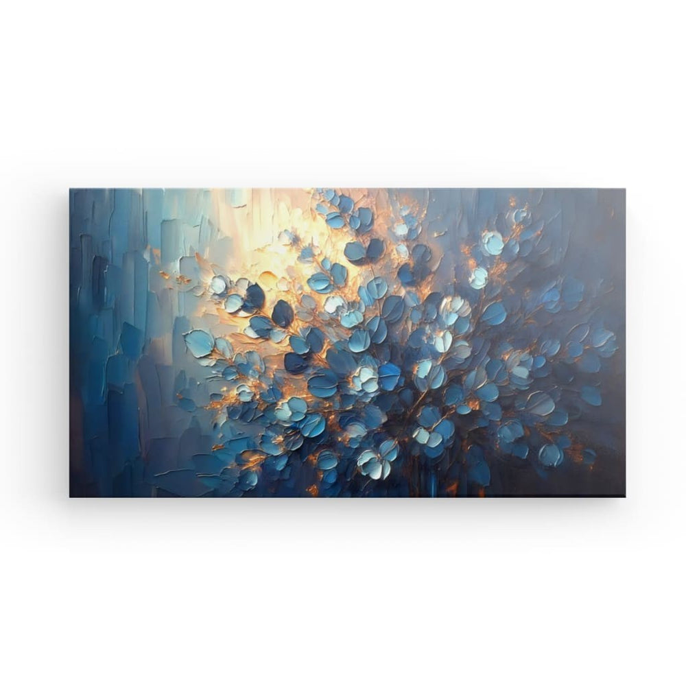 Canvas Wall Art depicting Eucalyptus Glow No.2 which is hanging on the wall