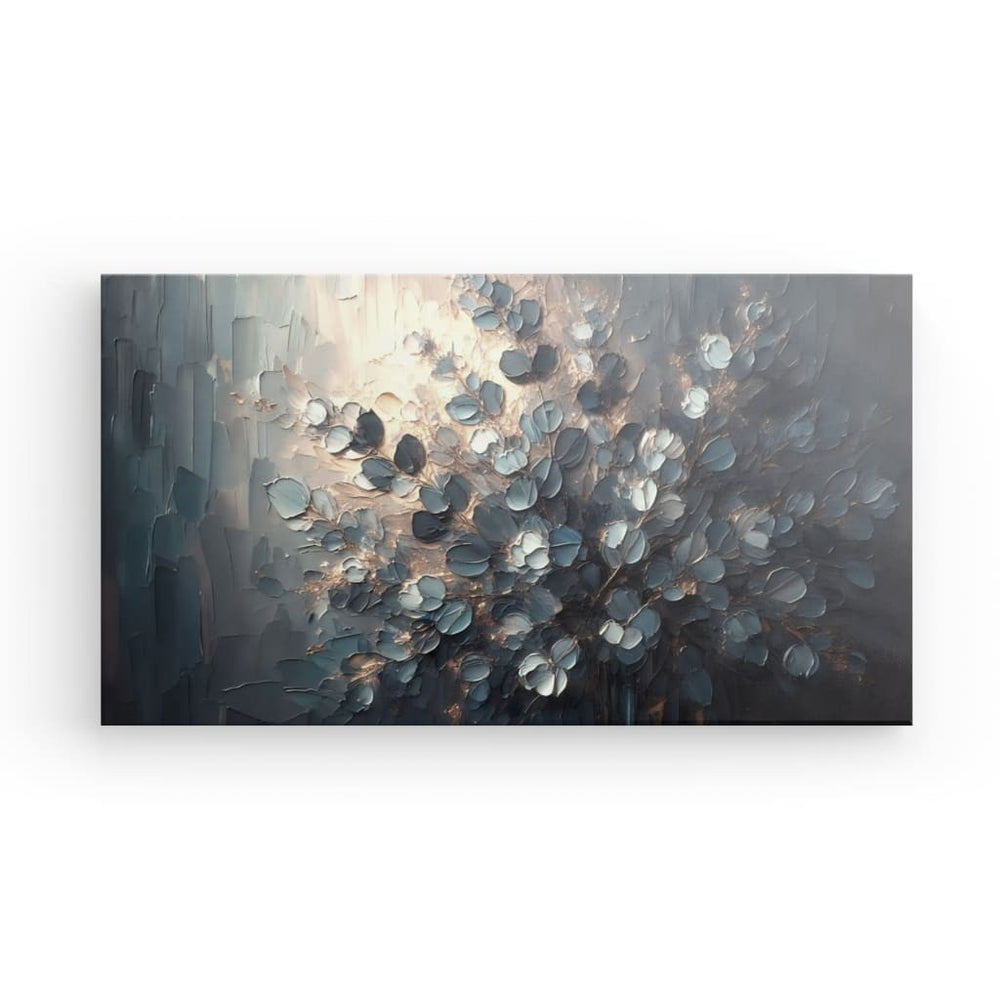 Canvas Wall Art depicting Eucalyptus Glow No.1 which is hanging on the wall