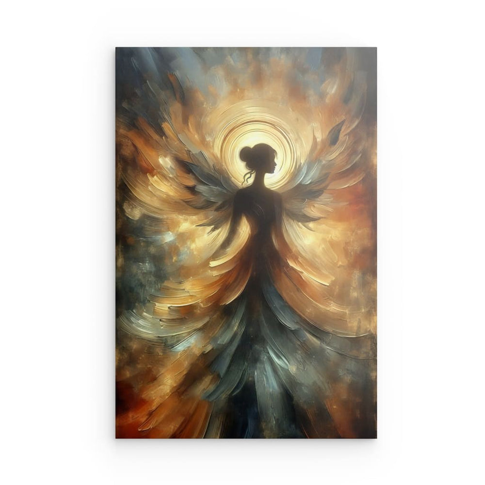 Metal Panel Art Wall Art depicting Angel Fashion which is hanging on the wall