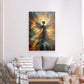 Metal Panel Art Wall Art depicting Angel Fashion 120 x 80 cm which is hanging on the wall