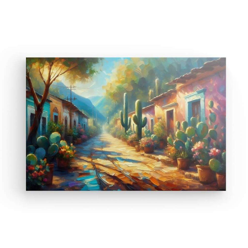 Canvas Wall Art depicting That Mexican Vibe which is hanging on the wall