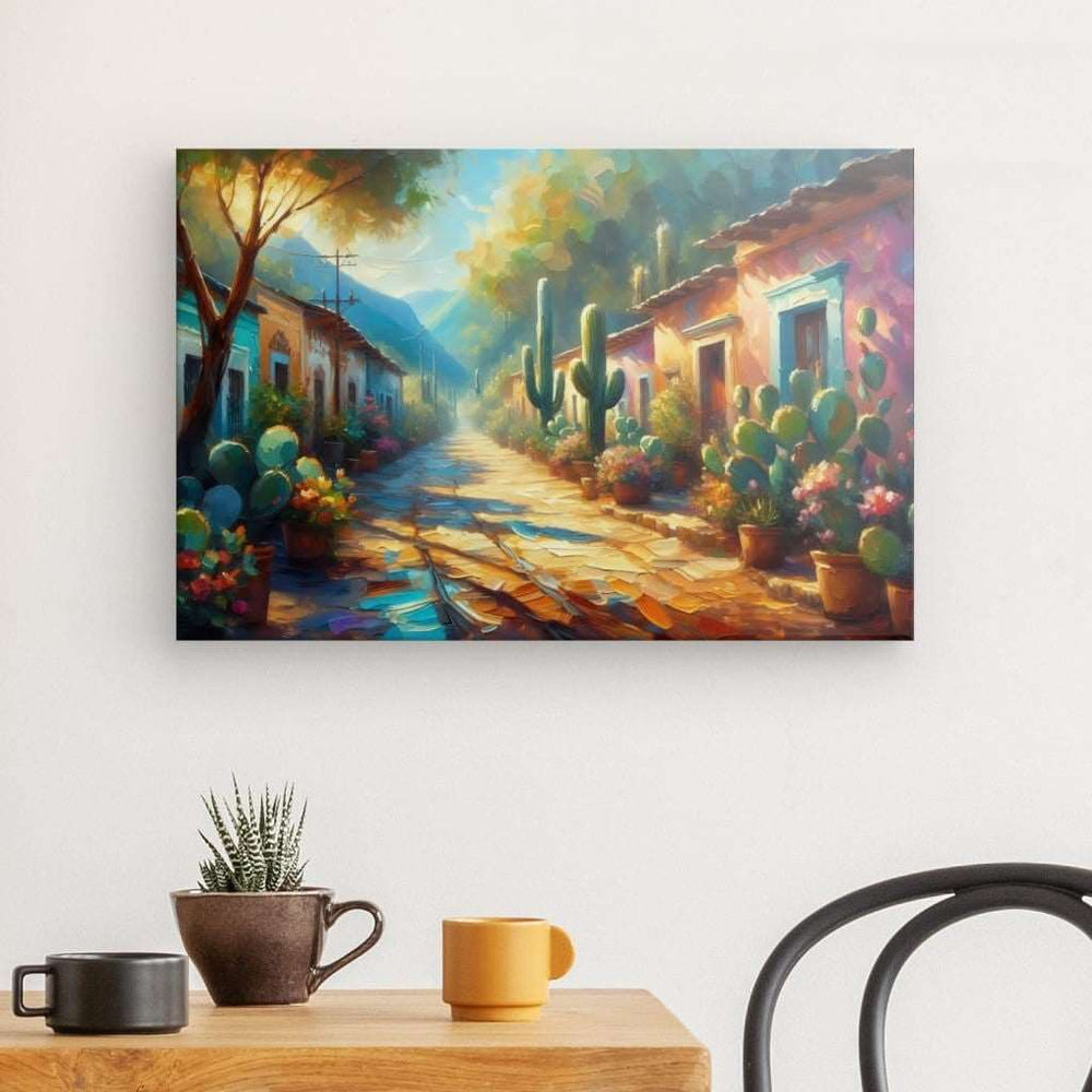 Canvas Wall Art depicting That Mexican Vibe 60x40 cm which is hanging on the wall