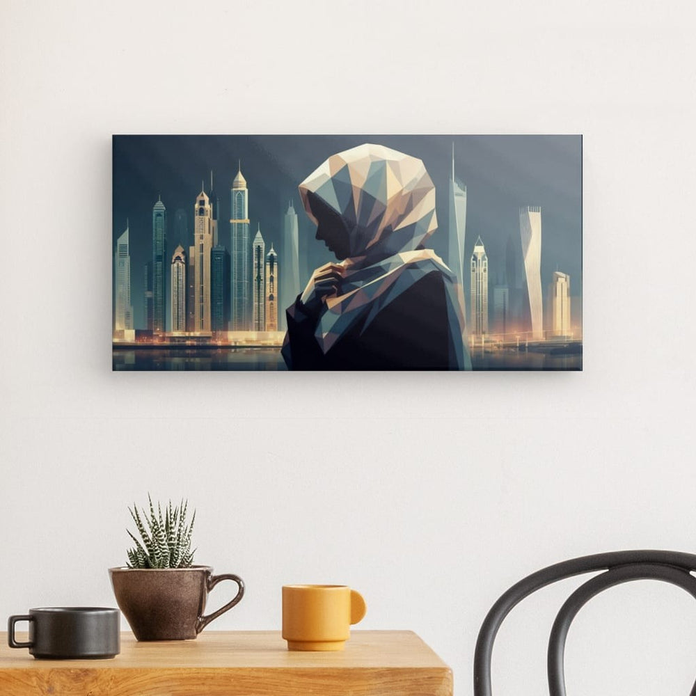 Canvas Wall Art depicting Thoughtful 60x30 cm which is hanging on the wall