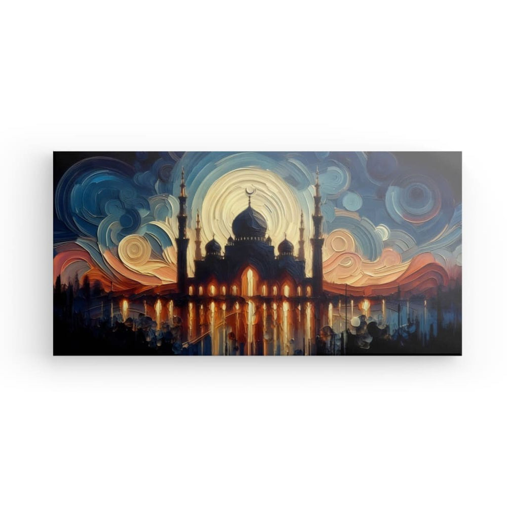 Canvas Wall Art depicting Friday Mosque which is hanging on the wall