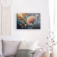 Canvas Wall Art depicting Auntie's Carnation 90x60 cm which is hanging on the wall