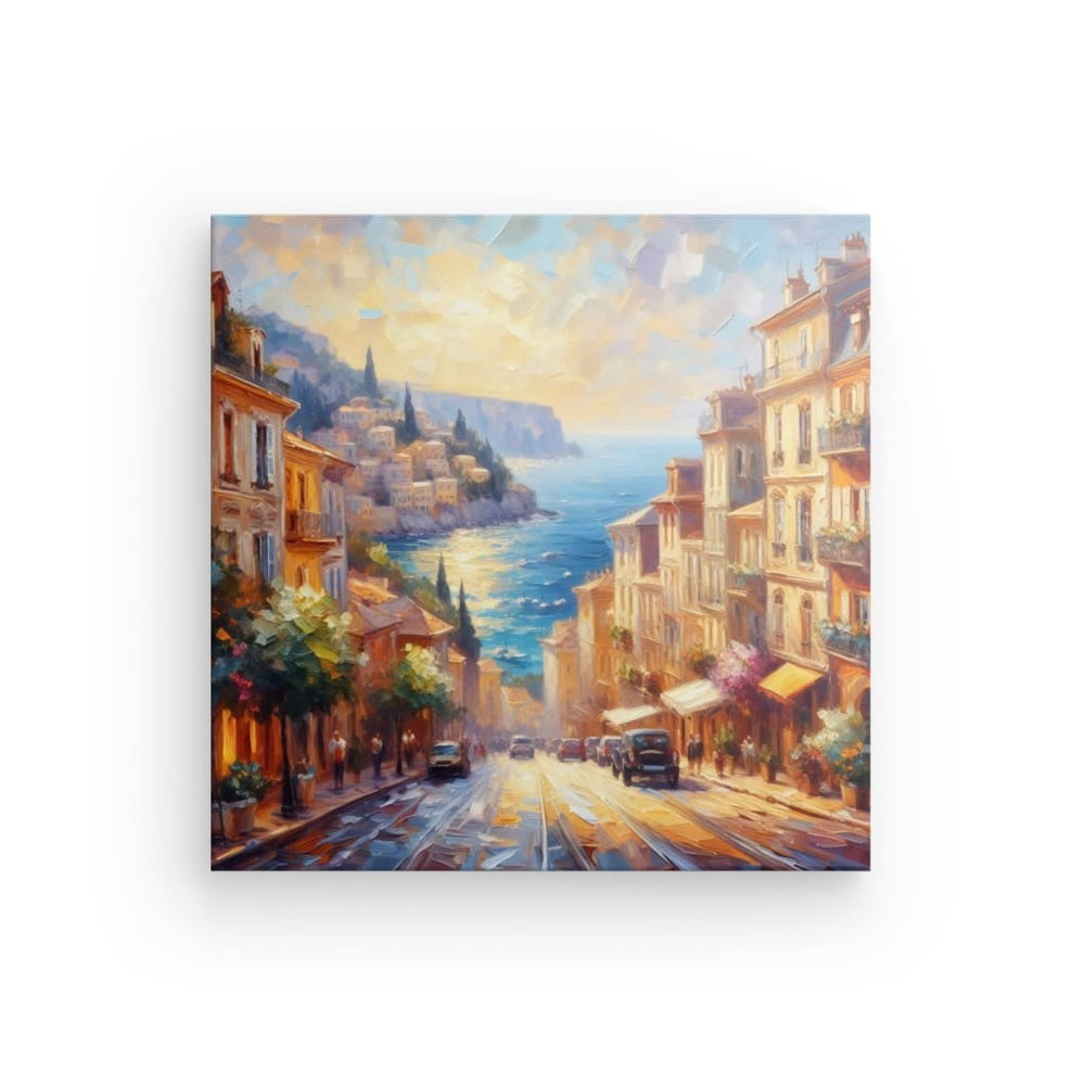 Canvas Wall Art depicting That Mediterranean Vibe which is hanging on the wall