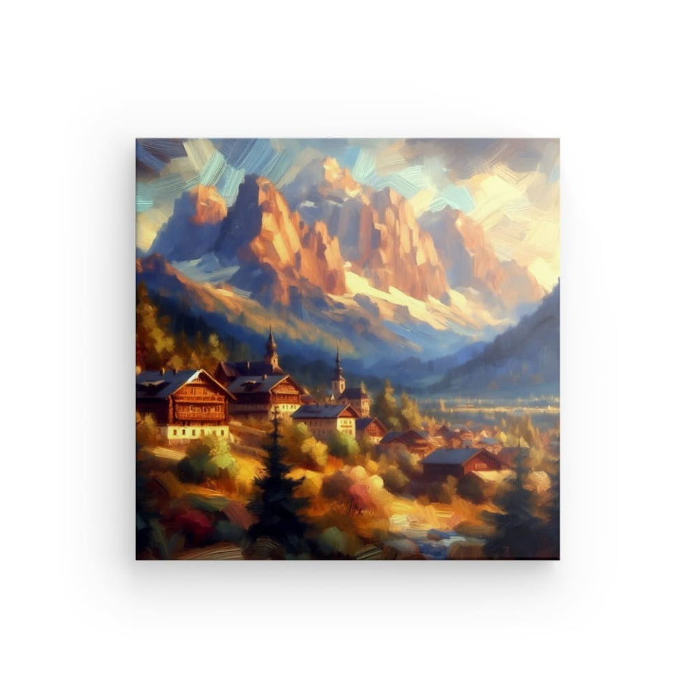 Canvas Wall Art depicting The Valley which is hanging on the wall