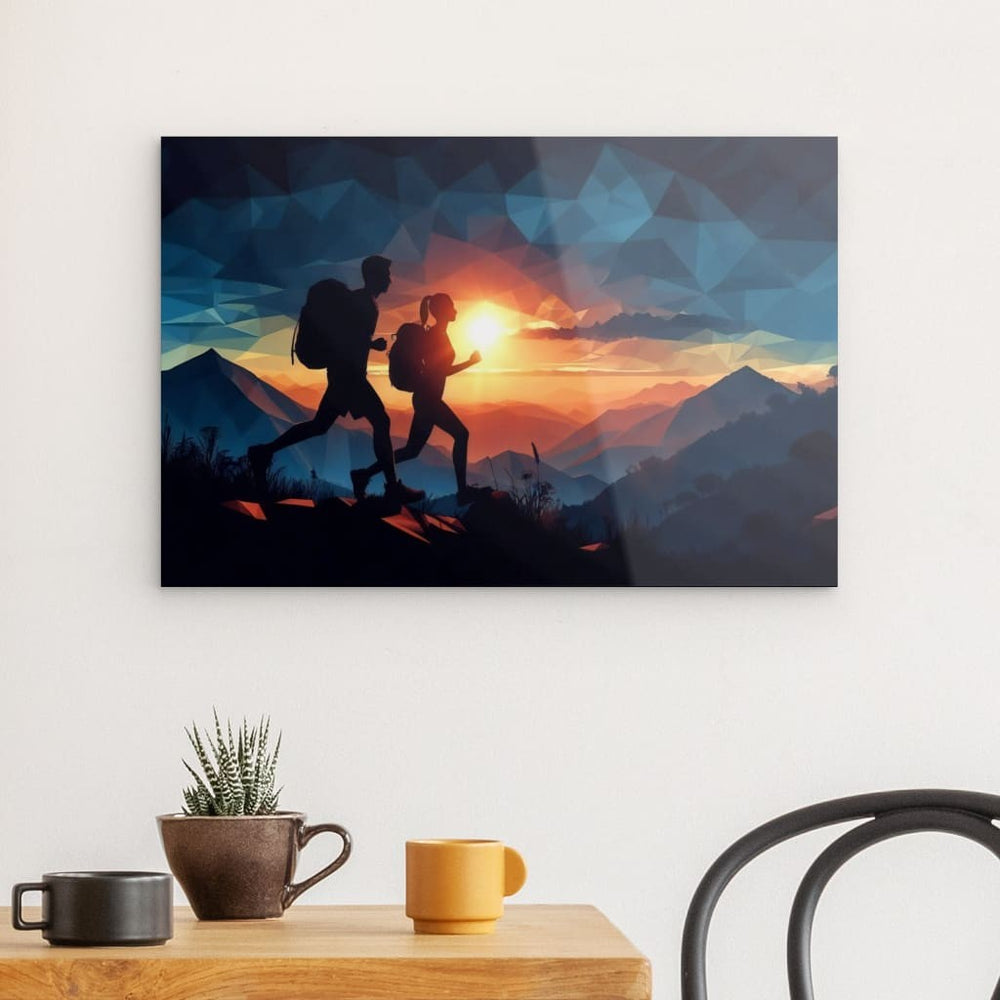 Acrylic Glass Wall Art depicting Adventurers 60 x 40 cm which is hanging on the wall