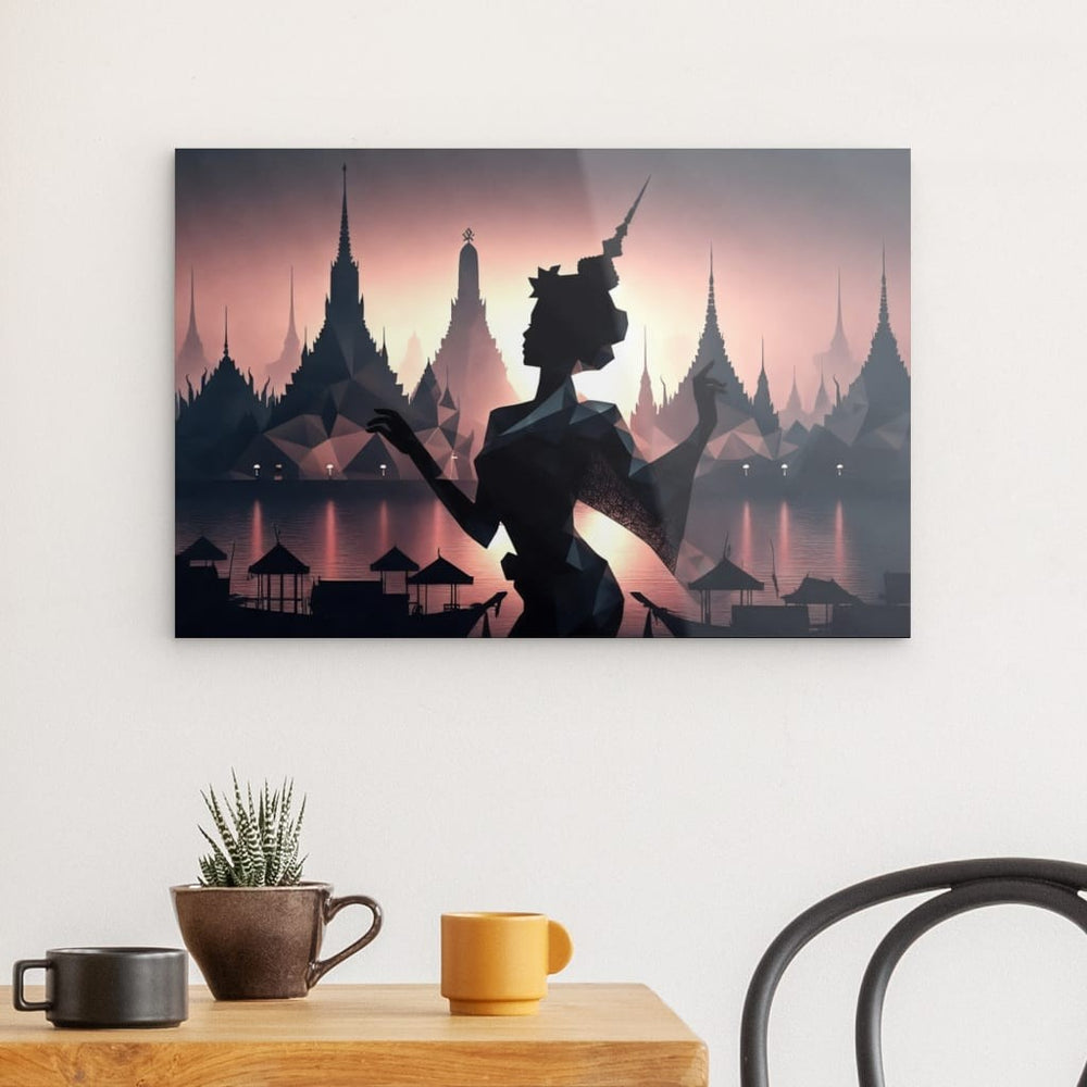 Acrylic Glass Wall Art depicting Memories of Thailand 60 x 40 cm which is hanging on the wall