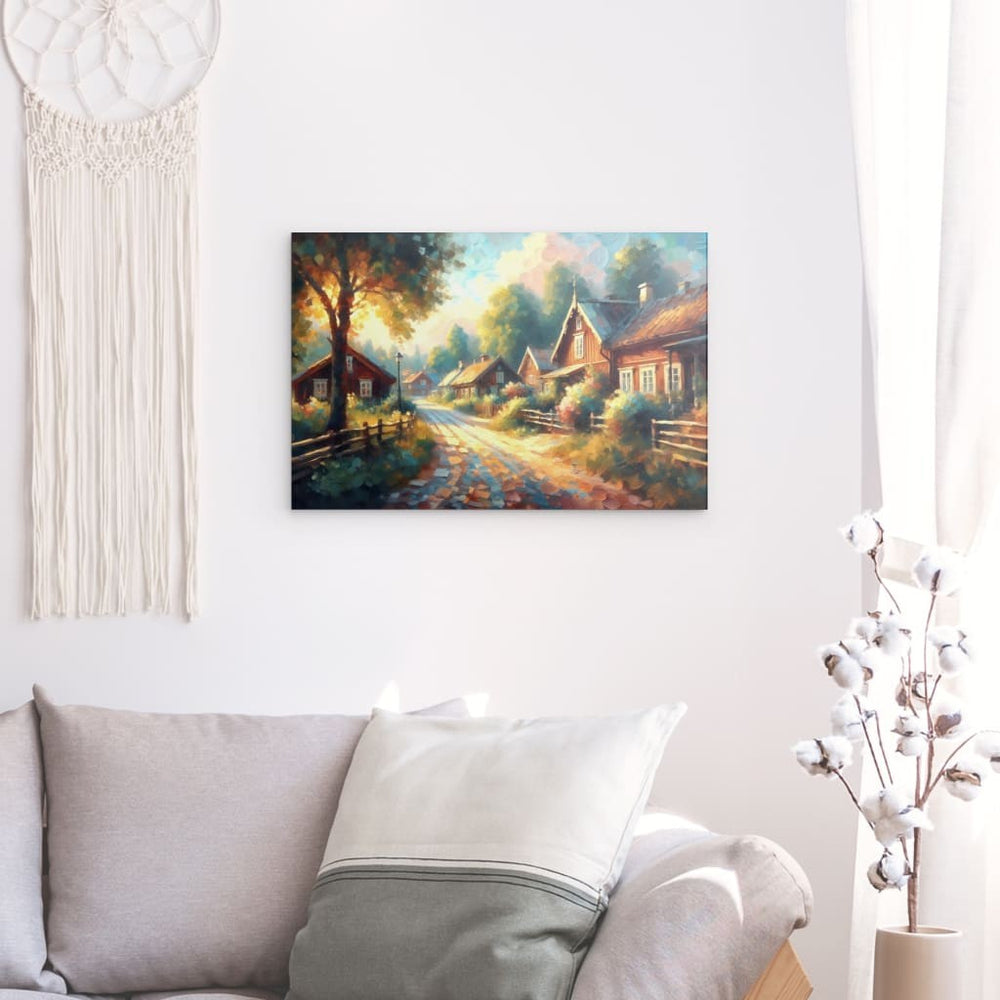 Metal Panel Art Wall Art depicting That Swedish Summer 90 x 60 cm which is hanging on the wall