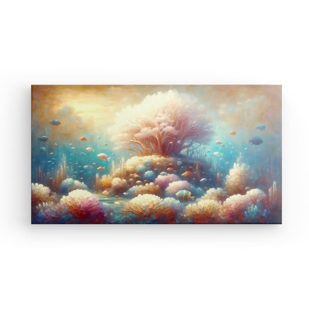 XL Canvas Wall Art depicting Under the Sea which is hanging on the wall