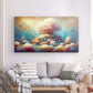 XL Canvas Wall Art depicting Under the Sea 180x100 cm which is hanging on the wall