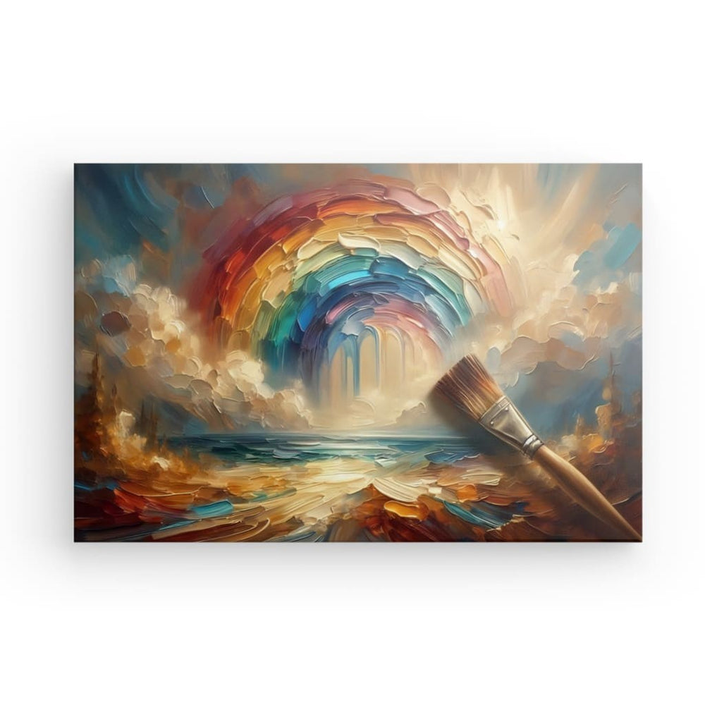 Canvas Wall Art depicting Magic Brush which is hanging on the wall