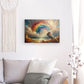 Canvas Wall Art depicting Magic Brush 90x60 cm which is hanging on the wall