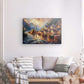 Canvas Wall Art depicting River Crest 120x80 cm which is hanging on the wall