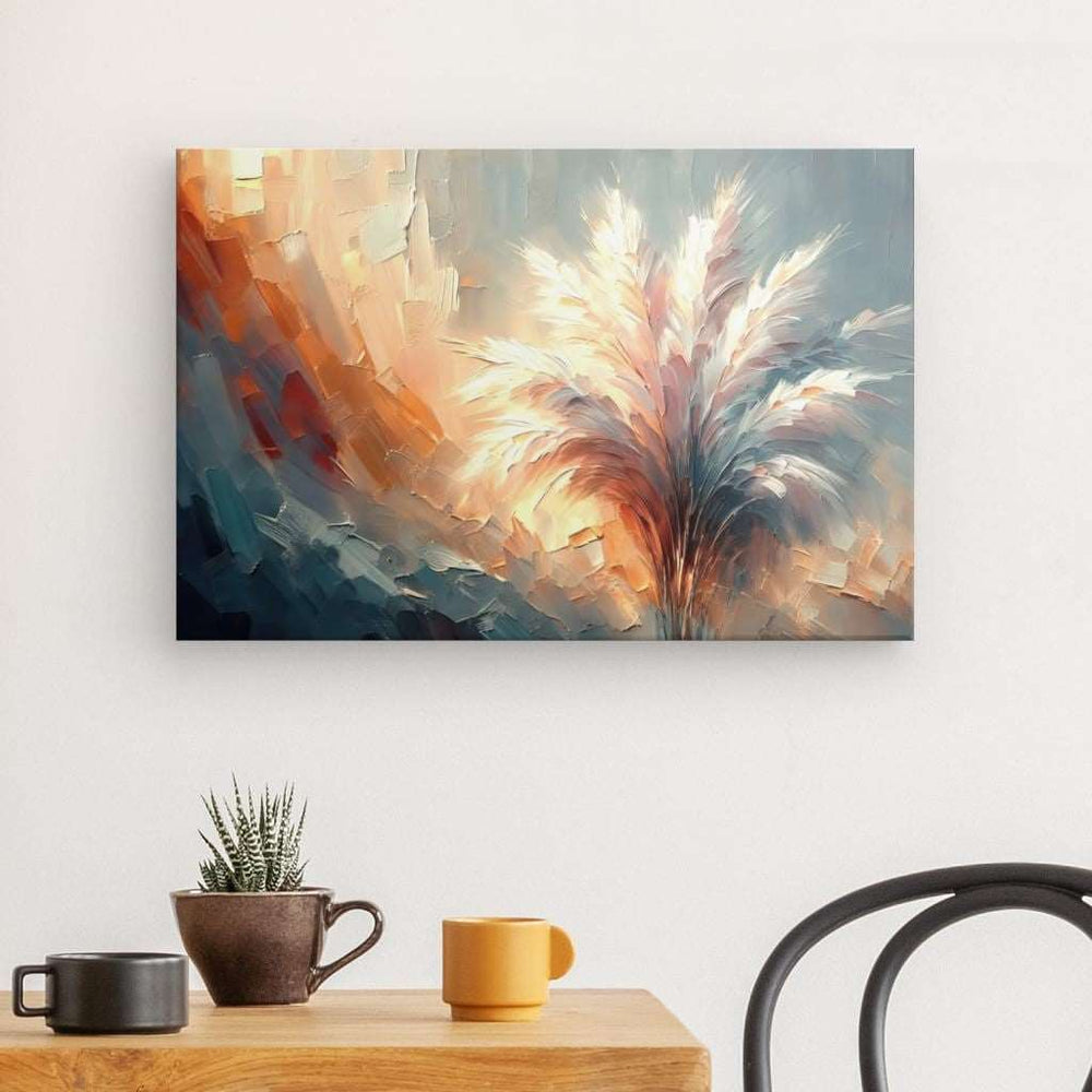 Canvas Wall Art depicting Harvest Tranquility 60x40 cm which is hanging on the wall