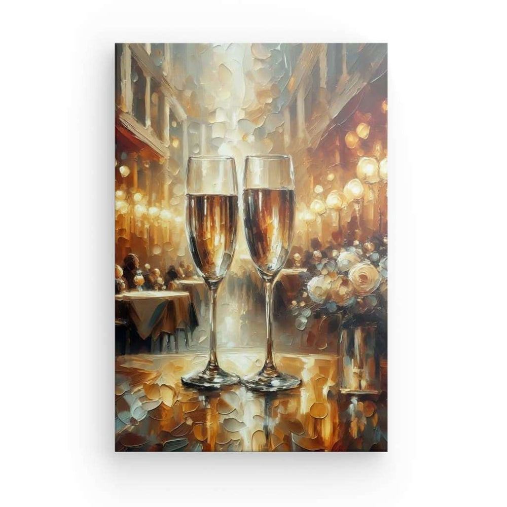 Canvas Wall Art depicting Sparkling which is hanging on the wall