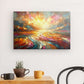 Canvas Wall Art depicting Abstract Glow 60x40 cm which is hanging on the wall