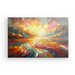 Canvas Wall Art depicting Abstract Glow which is hanging on the wall