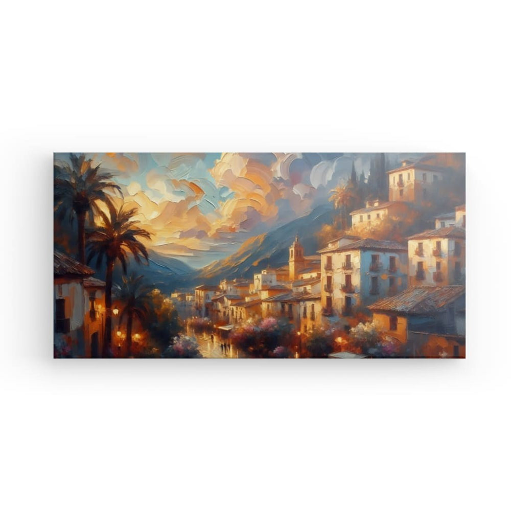 Canvas Wall Art depicting Oh Those Mountains which is hanging on the wall