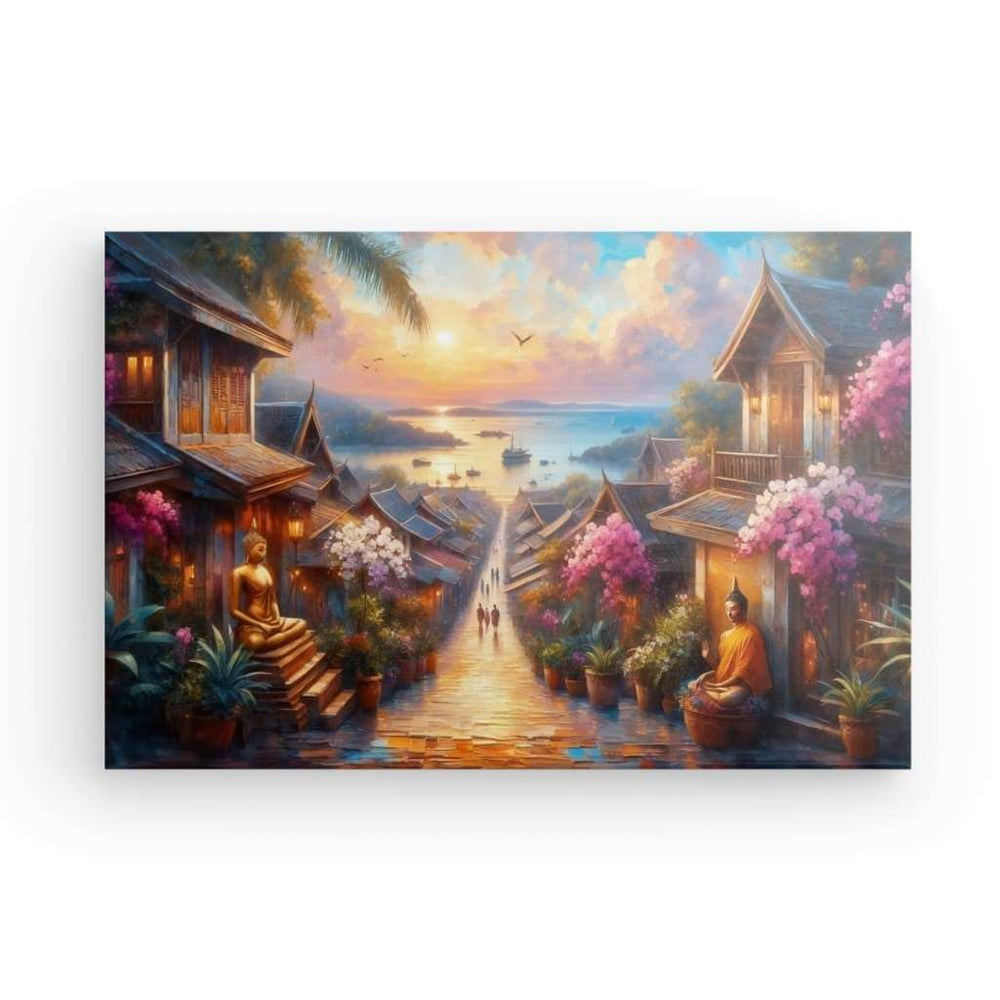 Canvas Wall Art depicting That Thailand Vibe which is hanging on the wall