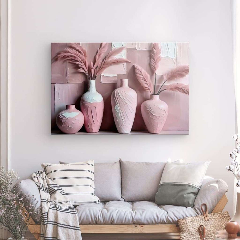 XL Canvas Wall Art depicting Halmstad Still Life 150x100 cm which is hanging on the wall