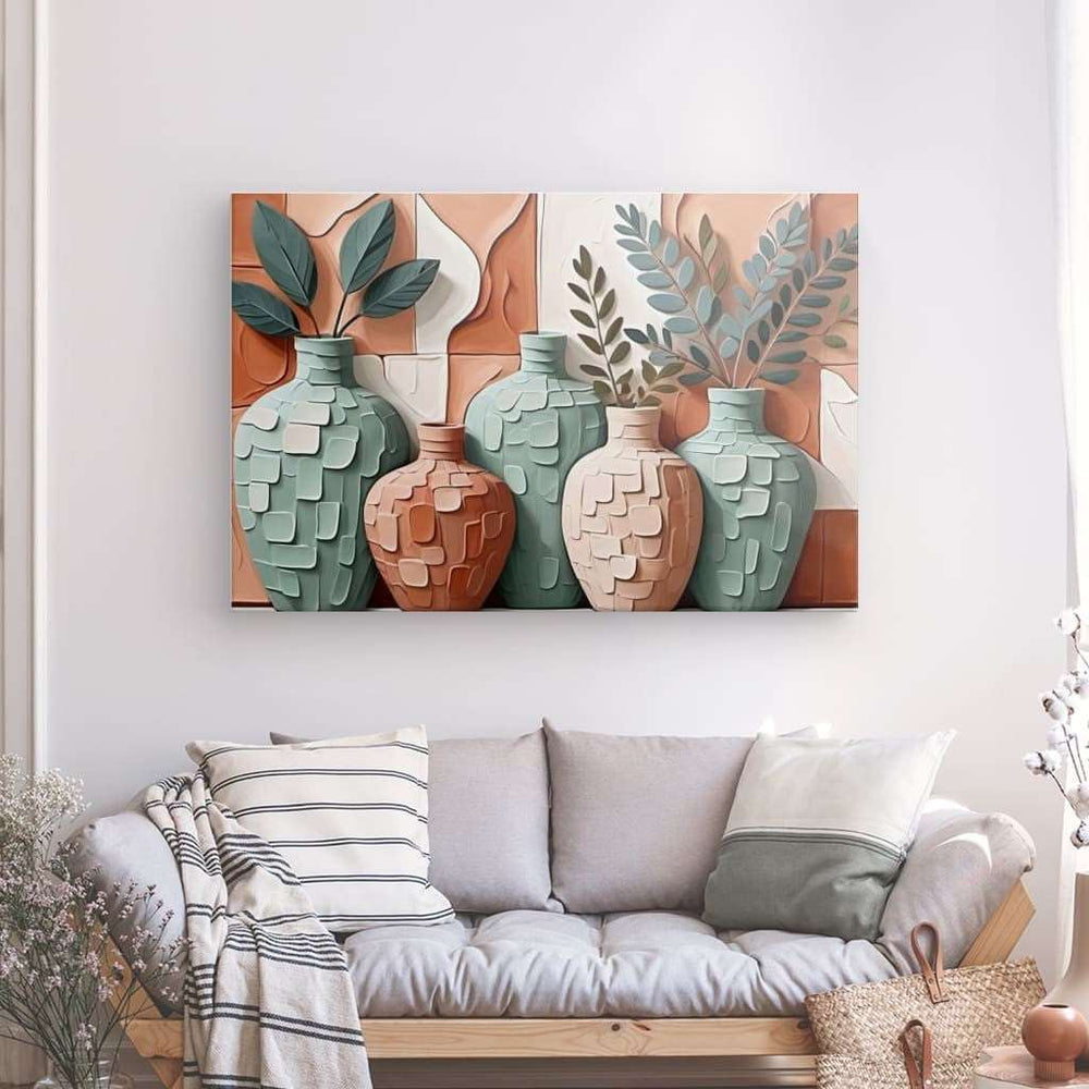 XL Canvas Wall Art depicting Gränna Still Life 150x100 cm which is hanging on the wall