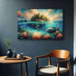 Buy Canvas Wall Art depicting Tropical Island which is hanging on the wall