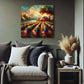 Buy Canvas Wall Art depicting Vineyard Rustique which is hanging on the wall
