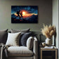 Buy Acrylic Glass Wall Art depicting Adventurers which is hanging on the wall